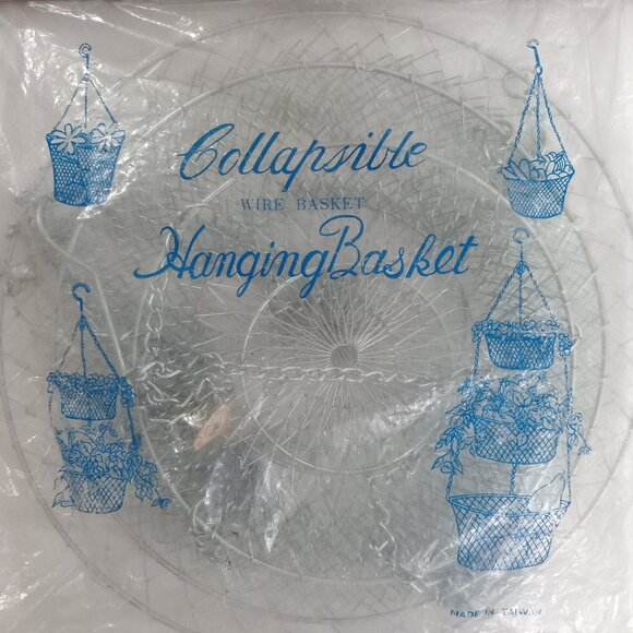 Vintage 3-Tier Collapsible Hanging Wire Basket Multipurpose Rustic Cottage Large - Picture 1 of 7